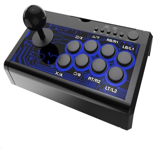7 in 1 Wired Game Joystick Rocker Retro Arcade Station Fighting Analog Stick for Switch/PS4/PS3/XBox One/XBox 360/PC/Android
