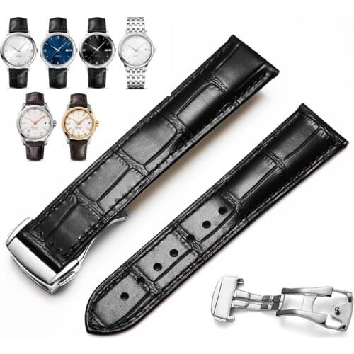 Quality Watchbands Fit For Omega SPEEDMASTER DE VILLE SEAMASTER Watch Accessories Men Leather Wathc Band Watch Belt Watch Strap