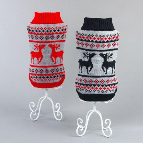 Christmas Cat Clothes Pet Cat Sweater Winter Warm Cotton Cat Clothing For Small Cats Kitten Coat Jackets Kitty Knitted Sweaters
