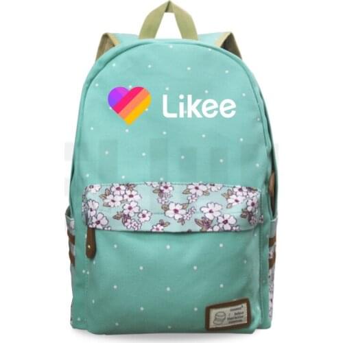Likee Backpack for Student LIKE Video Russia Style Harajuku Floral Notebook School Bags for Teenage Girls Laptop Bookbag