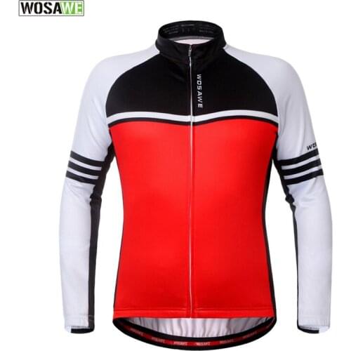 Windproof Cycling Jacket Thermal Long-sleeve Bike Riding Jacket Clothing Breathable Men Bicycle Racing Elastic Jacket Jersey