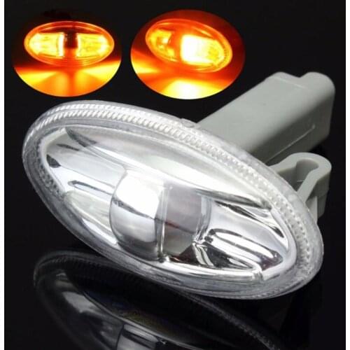 Side Marker Indicator Repeater Amber Turn Signal Light Replacement for Peugeot 108 107 206 1007 407 Partner