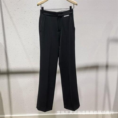 2021 New Autumn High Quality Women Bottoms Loose Fashion Ladies Pants Casual Elegant Solid Color Female Trousers T602