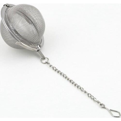 1pc Tea Infuser Ball Stainless Steel Tea-leaf Strainers for Brewing Device Herbal Spice Secure Locking Filter Kitchen Tools