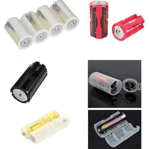 1Pcs Parallel Battery Convertor Adapter AAA to AA, AAA to C, AA to C, AA to D,3 x 18650 Muti-sizes DIY Battery Holder Cases Box