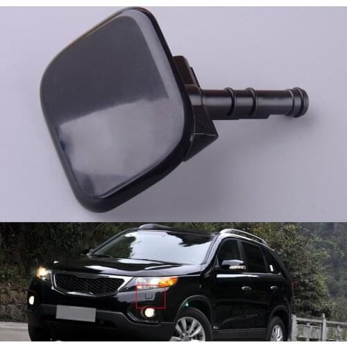 98680-2P000 Car Left Head Lamp Washer Nozzle Cover Jet ABS Black Fit For Kia Sorento XM 2009 2010 2011 2012