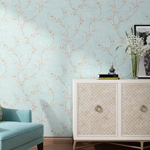 American Rustic Vine Flower Wall Papers Home Decor Vintage Romantic Wallpaper Roll for Living Room Bedroom Walls papier peint