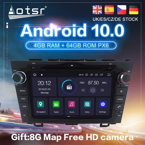 Android 10 For Honda CRV CR-V 3 RE 2006 - 2012 Car DVD PX6 GPS Navigation Carplay Auto Radio Stereo Multimedia Video Player 2din