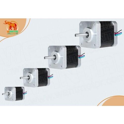 Free Ship!4pcs Nema17 42BYGHW811 0.48N.m(70oz-in) 48mm 2.5A 3.1V 48mm for 3D printer and cnc router mini motor step robotic