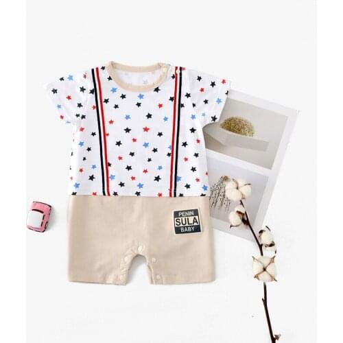Baby Clothes Summer Gentlemans Newborn Romper