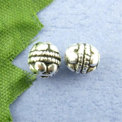 Doreen Box hot- 80PCs Ornate Bali Carved Spacerss Beads Findings 5*5mm (B00527)