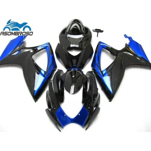 Hot sale Fairing kit for SUZUKI K6 K7 Injection Molding GSXR 600 750 2006 2007 blue black gsxr600 fairings HX23
