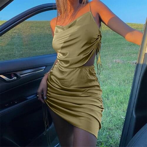 Hugcitar 2021 sem mangas empilhados bandagem sexy colheita superior saia ver?o moda feminina festa de seda elegante agasalho