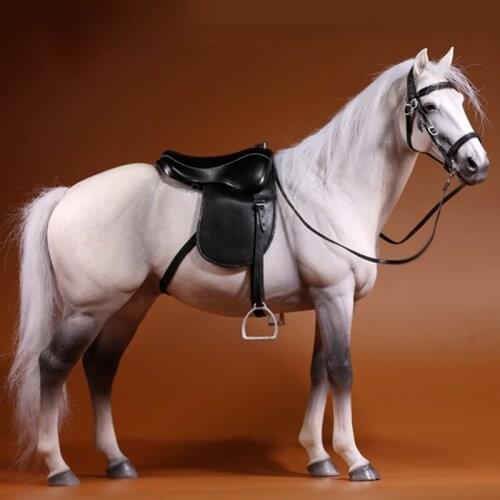 Simulation 1/6 Horse Animal Model Equestrian Crafts High-end Exquisite Decoration Action Figure Soldier Accessories
