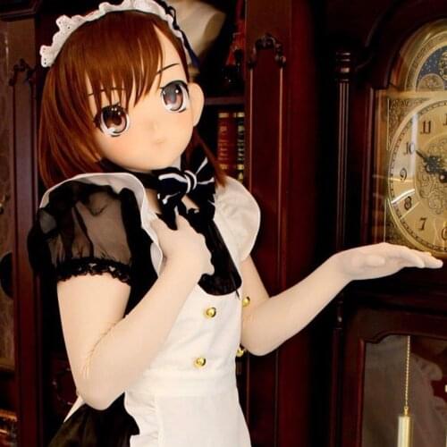 KMA01)Top Quality Handmade Female Resin Cosplay Japanese Role Play Crossdresser Doll Transgender Kigurumi Mask Made in Japan