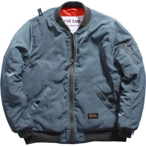 Unisex Winter Bomber Jacket Thick Men Women Classic Retro MA1 Oversize Pilot Coats Man Loose Hip Hop Windbreaker Baseball 2020