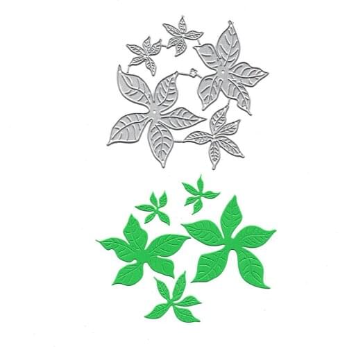 Leaves Metal Cutting Dies Scrapbooking Embossing Folders for Card Making Craft Stencil Slimline Dies Hobby Punching for Paper