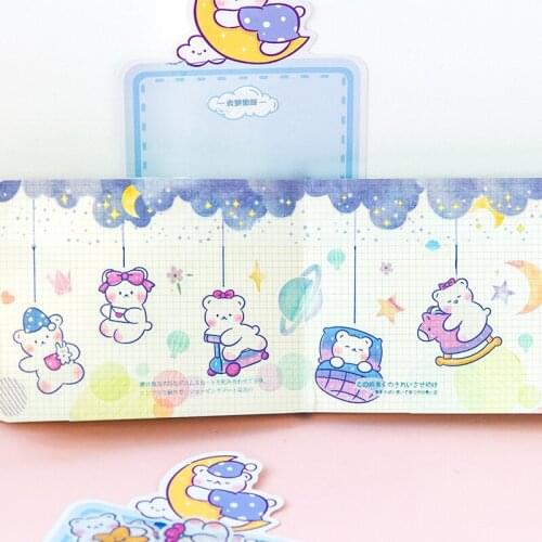 Kawaii sticker pack cute girl heart and paper sticker pack handbook diary diy soft cute decorative stickers