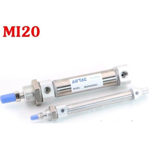Stainless Steel Mini Cylinder MI20X25X50X75X100X125X150X175X200 MI20