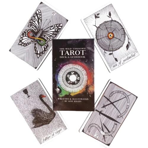 The Wild Unknown Tarot Deck Leisure Party Table Game High Quality Fortune-telling Prophecy Oracle Cards With Guide Book