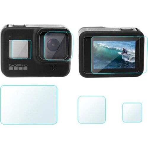 Tempered Glass Lens Display LCD Screen Protective Film Protector Cover Case For GoPro Hero 8 Black Go pro Hero8 Action Camera