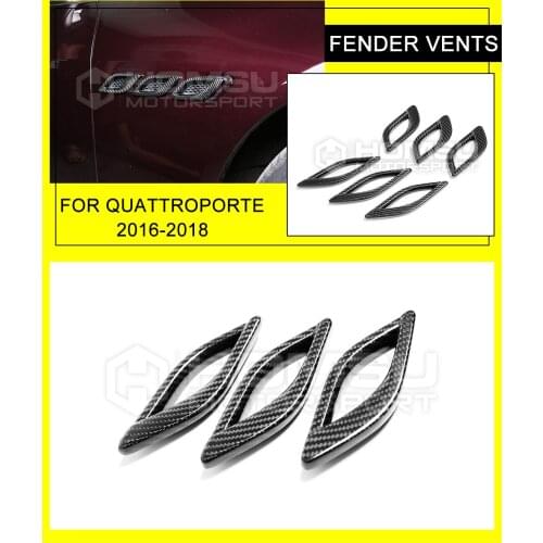 For Quattroporte Carbon Fiber Fenders vents For Maserati Quattroporte M156 2016-2018 Fender vents trim for Maserati Quattroporte
