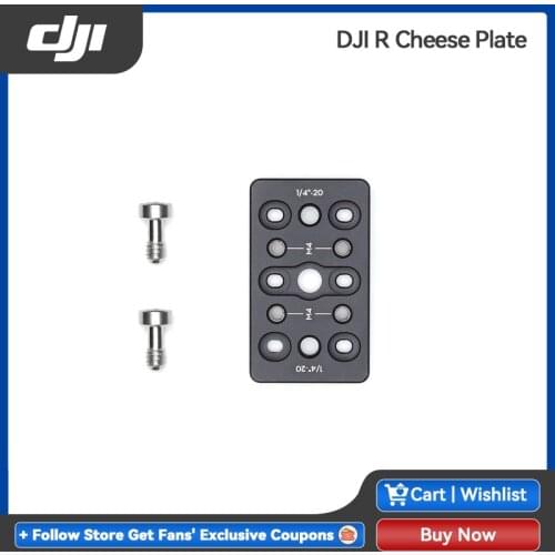 DJI R Cheese Plate to mount onto the M4 tapped holes on the side of the gimbal or other accessories