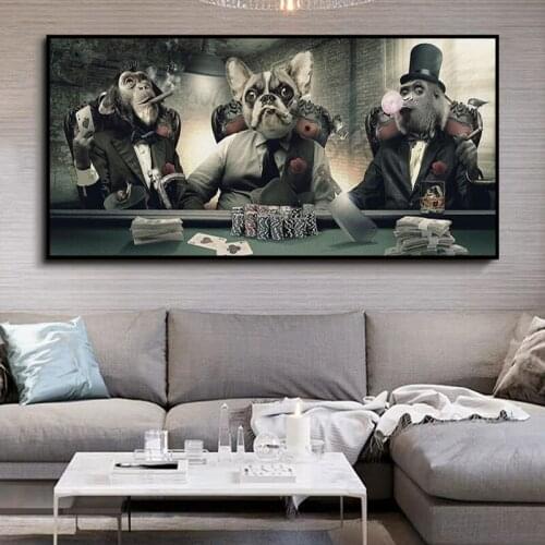 Animal Posters And Prints For Hip-hop Music Funny Monkey Wall Art Printed Canvas Painting Living Room Home Decoration Pictur