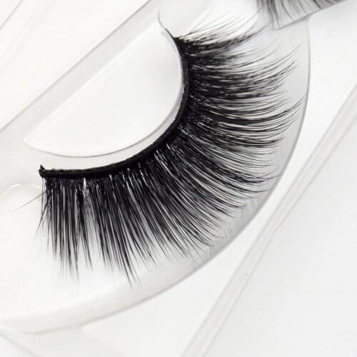 Visofree Lashes Faux Mink Lashes Natural Fluffy 3D Mink Eyelashes Full Strip False Eyelash Thick Mink Lashes Extension Silk D02