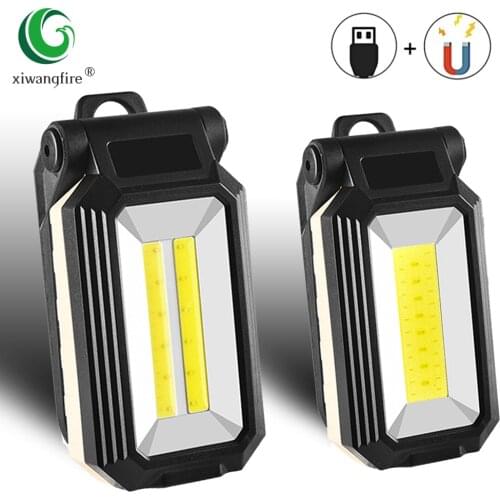 LED work light USB charging multi-function with power display portable magnet auto repair torch outdoor emergency bright camping