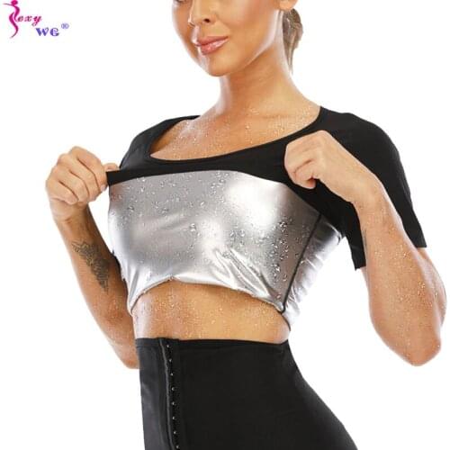 SEXYWG Sauna Shirt Women Body Shaper Slimming Shirt for Weight Loss Fat Burning Hot Blouse Body Shapewear Corsets Tops