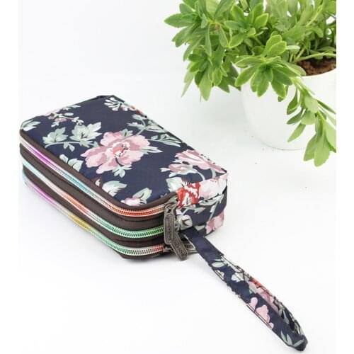 8 Styles Fashion Women Wallet Bag Purse Triple Zipper Clutch Bag Ladies Card Money Phone Case Organizer Pouch