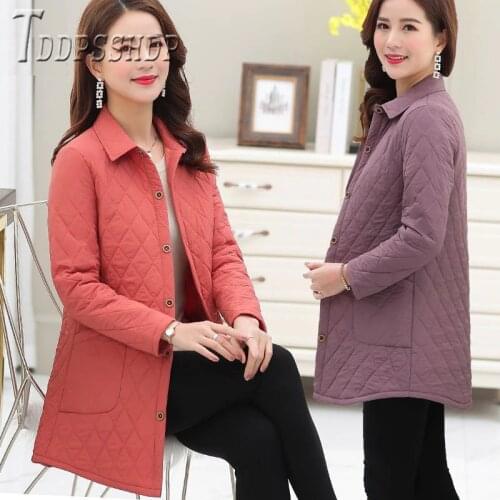 2019 Mother Style Living Room Women Coat Autumn Winter Warm Casual Female Parkas