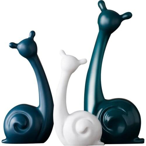 GIRAFFE DEER ELEPHANT SNAIL STATUE FOX ABSTRACTION ANIMAL CERAMIC CRAFTWORK DESKTOP TV CABINET SOFT FURNISHINGS GIFT L2917