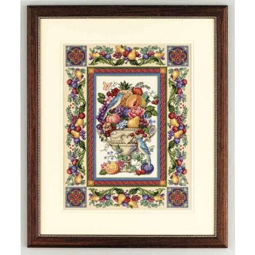 Gold Collection Beautiful Counted Cross Stitch Kit Elegant Tapestry Fruit and Flower Birds Bird dim 3793