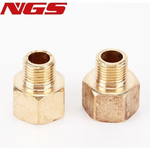 1/8" 1/4" 3/8" 1/2" 3/4" 1" BSP Thread Male To Female Brass Copper Pipe Adapter Pipe Fitting Coupler Connector