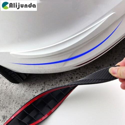 1 Pair Carbon Fiber Front&Rear Bumper Protector Corner Guard Scratch Sticker Protection for Citroen C-Quatre C-Triomphe Picasso