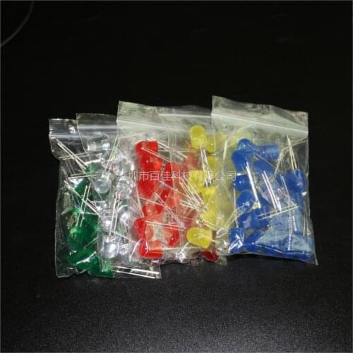 100Pcs F10/10MM red green yellow blue white LED lamp beads light emitting diode