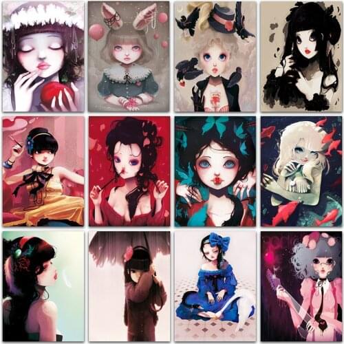 Full Square&Round Diamond embroidery Cross stitch 5D DIY Diamond Painting Cartoon Comics Sexy Girl Diamond mosaic home decor art