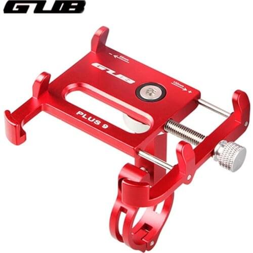 GUB Plus 9 Bike Bicycle Handle Phone Mount Holder Support Case Motorcycle Handlebar For 3.5-6.2"CellPhone 360 degree rotation