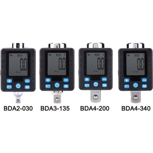 Electronic Digital Torsion Spanner Adapter Tool Steel Wrench Socket Torsion Measuring Meter 1/4" 3/8" 1/2" 3/4" Torque Tester