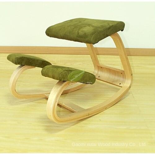 Ergonomic Kneeling Chair Stool Furniture Rocking Wooden Kneeling Computer Posture Chair Design Correct Posture anti-myopia Chair