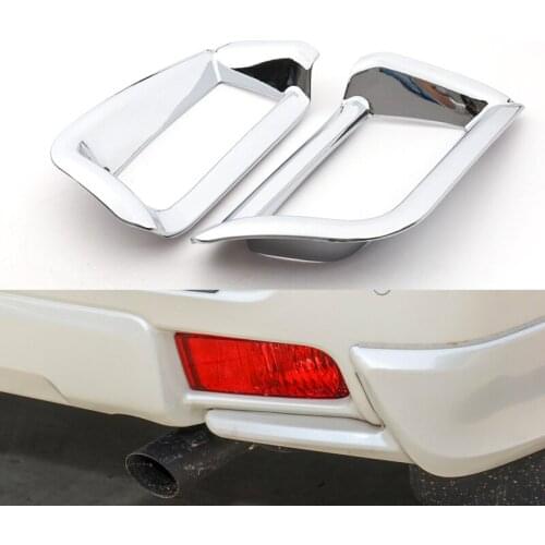 Chrome Front Rear Fog Lamp Trim Cover For Toyota Land Cruiser Prado LC150 FJ150 2018 2019 Decoration