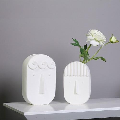 Nordic Creative Dry Flower Vase Home Decoration Accessories Living Room Arrangement Ceramic vases Flower Ornament