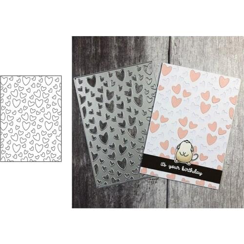 Metal cutting dies Scattered Hearts Cover Plate Background Die cut die mold Scrapbooking cards making paper craft knife 2020 new