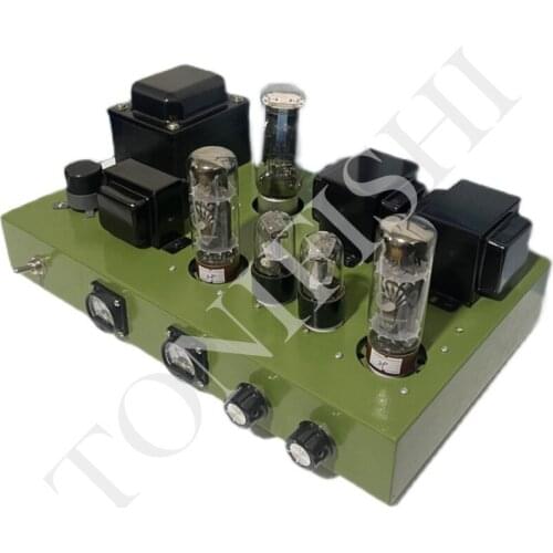 2021 new EL34 high-power fever tube amplifier, DIY kit or finished product, single-ended Class A amplifier, output power 2x10w