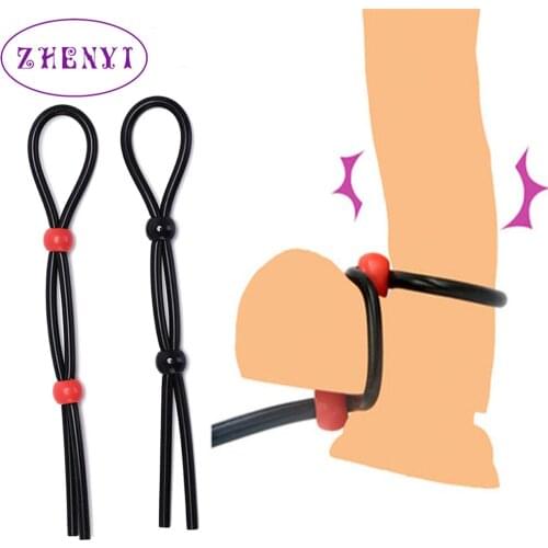 Silicone Adjustable Penis Ring Delay Ejaculation Sex Toy For Man Silicone Cock Ring Erection Male Masturbation Penis Rings