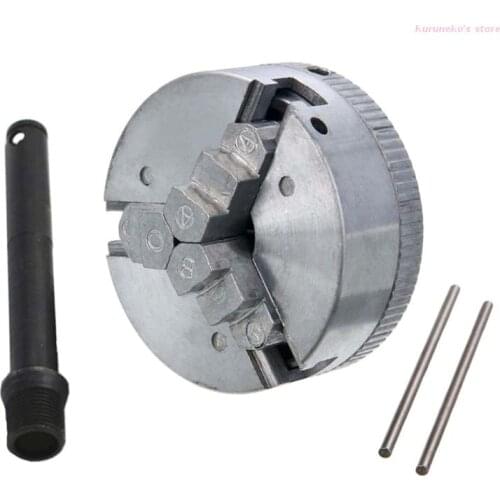 Woodworking Hand Chuck W/Threaded Screw Rod Self Centering Chuck Tool HX6D