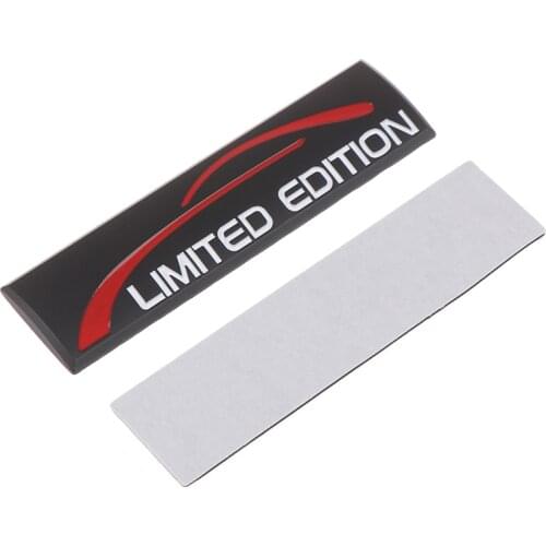 Car Styling 3D Metal Car Sticker Chrome Limited Edition Logo Sticker Badge Decal hot sale