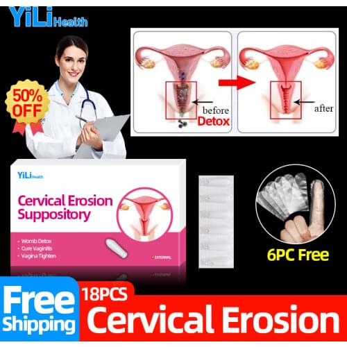 Cervical Erosion Vaginal Supository Melts Women Gynecological Womb Vaginitis Treatment Vagina Tighten Perle Vaginale Detox